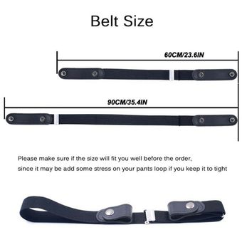 Cinturón Elástico Sin Hebilla Para Hombres Y Mujeres Hassle 