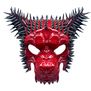 Máscara de Lobo Rojo Con Picos Disfraz De Halloween Antifaz