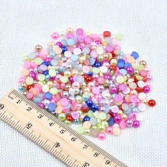 Perlas De Perlas Semicirculares Abs De 3-12 Mm Cuentas De 