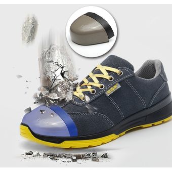 con punta de acero antideslizantes zapatos de trabajo transpirables Botas protectoras de seguridad para hombre 
