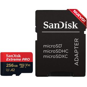 Memoria Micro SD 256GB Sandisk 200MB/s 4K SDSQXCD-256G-GN6MA