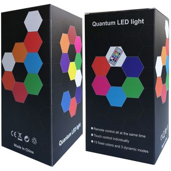 Lámpara cuántica colorida RGB LED Hexagonal iluminación cuántica Modu 