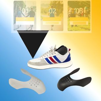 Rrunzfon Zapata de Soporte del Escudo del Pliegue Protectores de la Zapatilla de Deporte del Zapato Arco portátil Prevenir Arruga Anti Arrugas Protector de plástico Que Forma la Placa de Zapatos 
