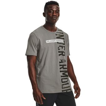 Sports T-Shirts Hombre UnderArmour-Gris 