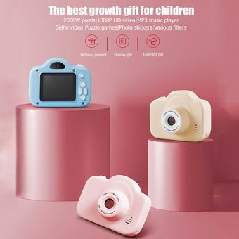novedad Cámara de vídeo Digital HD para niños juguete con pantalla a Color de 2,0 pulgadas regalo 1080P 20 millones de píxeles 