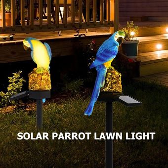 LED de energía Solar loro césped luz impermeable de jardín lámpara para paisajismo de exterior pati 