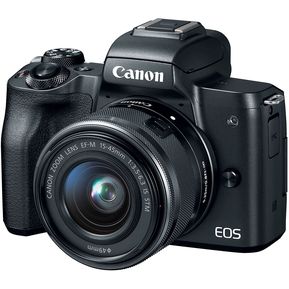 Cámara Canon EOS M50  24MPX Kit 15-45 IS STM Negro Vídeo 4k. - Negro