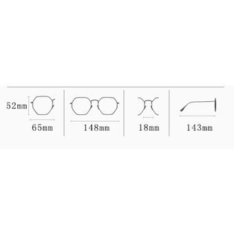 Marco de la moda de los vidrios del marco Ningún grado vidrios del capítulo Ronda de lentes ópticas prácticos gafas blanco portátiles 