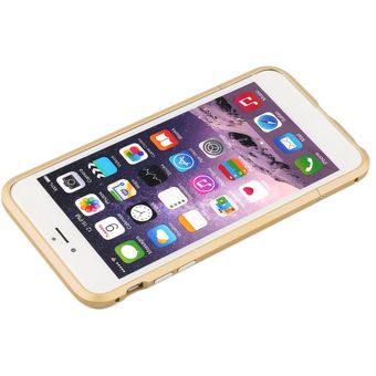 Cubierta de la caja del teléfono del marco de parachoques de metal ultra delgado de lujo para iPhone 6 Plus 5.5 '' 