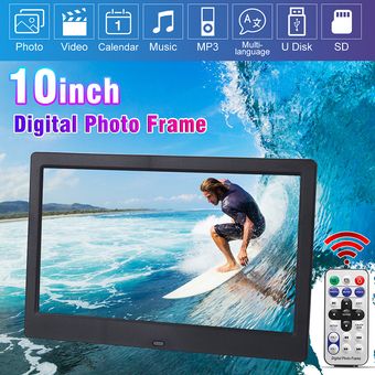 Blanco 10 pulgadas marco de Full HD LCD digital de fotos electrónico Album Imagen MP4 reproductor de vídeo 