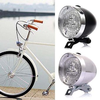 Retro 3 LED MTB bicicleta luz impermeable bicicleta cabeza luz frontal carretera linterna soporte montaña ciclismo Accesorios 