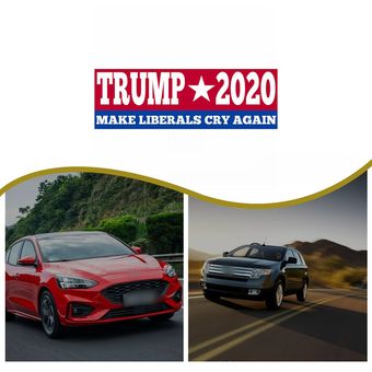 2020 Pegatinas de automóviles Biden Elección presidencial estadounidense rectangular respetuoso con el medio ambiente del PVC Material adhesivo 