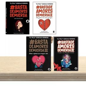 4 Libros Basta De Amores De Mierda - Combo 1,2,3,4 Libros