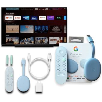 Google Chromecast 4k Tv 4ta Generación 4k Hdr Ultima Versión Azul