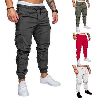 Pantalones de hombre nuevos de moda para de chándal Color sólido con bolsillos casuales pantalones de chándal de cadera E377279 | Linio México - GE598FA1ISRBXLMX