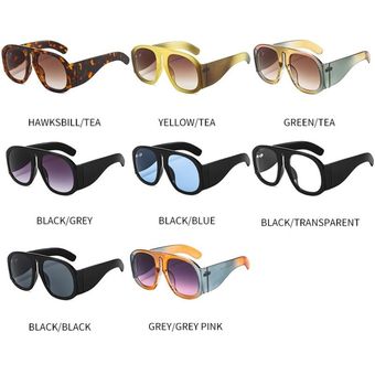 Gafas de sol redondas de lujo Diseño de marca paramujer 