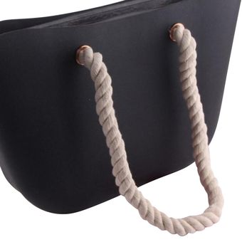 Mango de cuerda clásica femenina poliéster  con lienzo Insertar agua impermeable Bolsillo interior para bolso de obag Accesorios de bolso femenino 