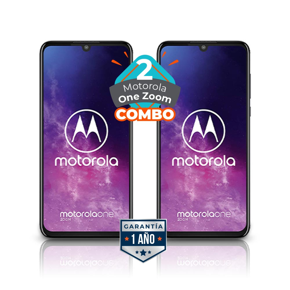 COMBO de 2 Celulares Motorola One Zoom 6.4