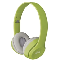 Audífonos Bluetooth Mitzu Diadema Manos Libres Verde MH-9091GR