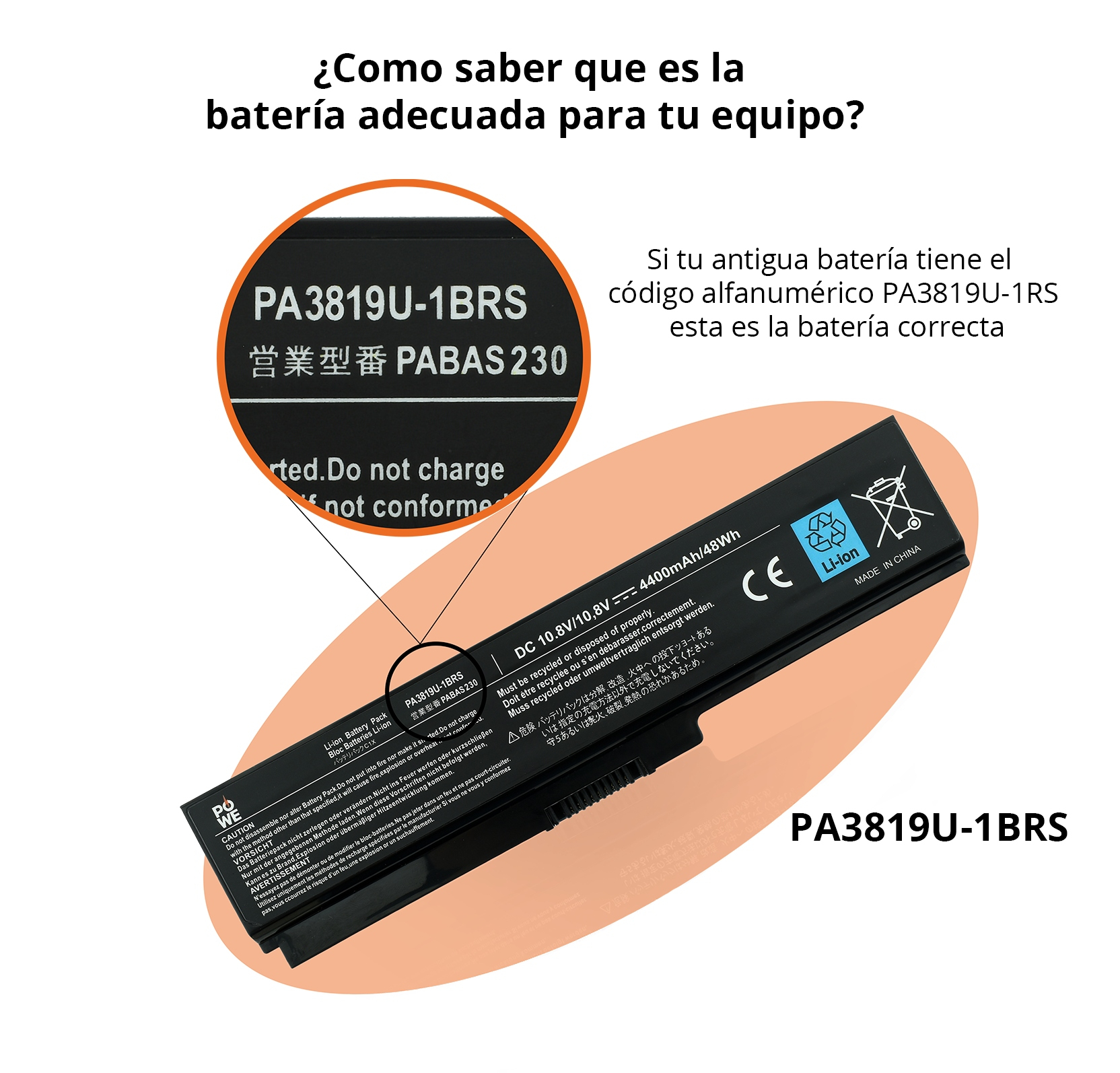 Batería Toshiba PA3817U-1BRS Satellite A660 C655