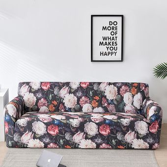 #Color 19 Funda elástica Floral para sofá,cubierta elástica para sala de estar,Protector para muebles,1 unidad 